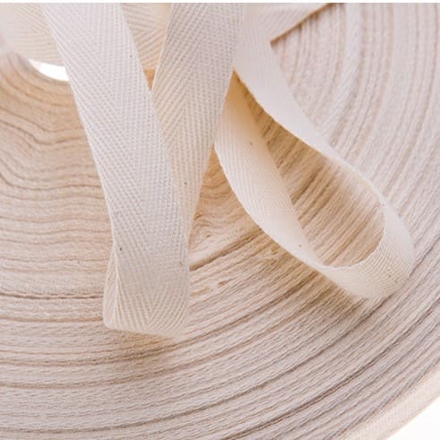 100% Cotton Twill Herringbone Ribbon for Wrapping Gifts